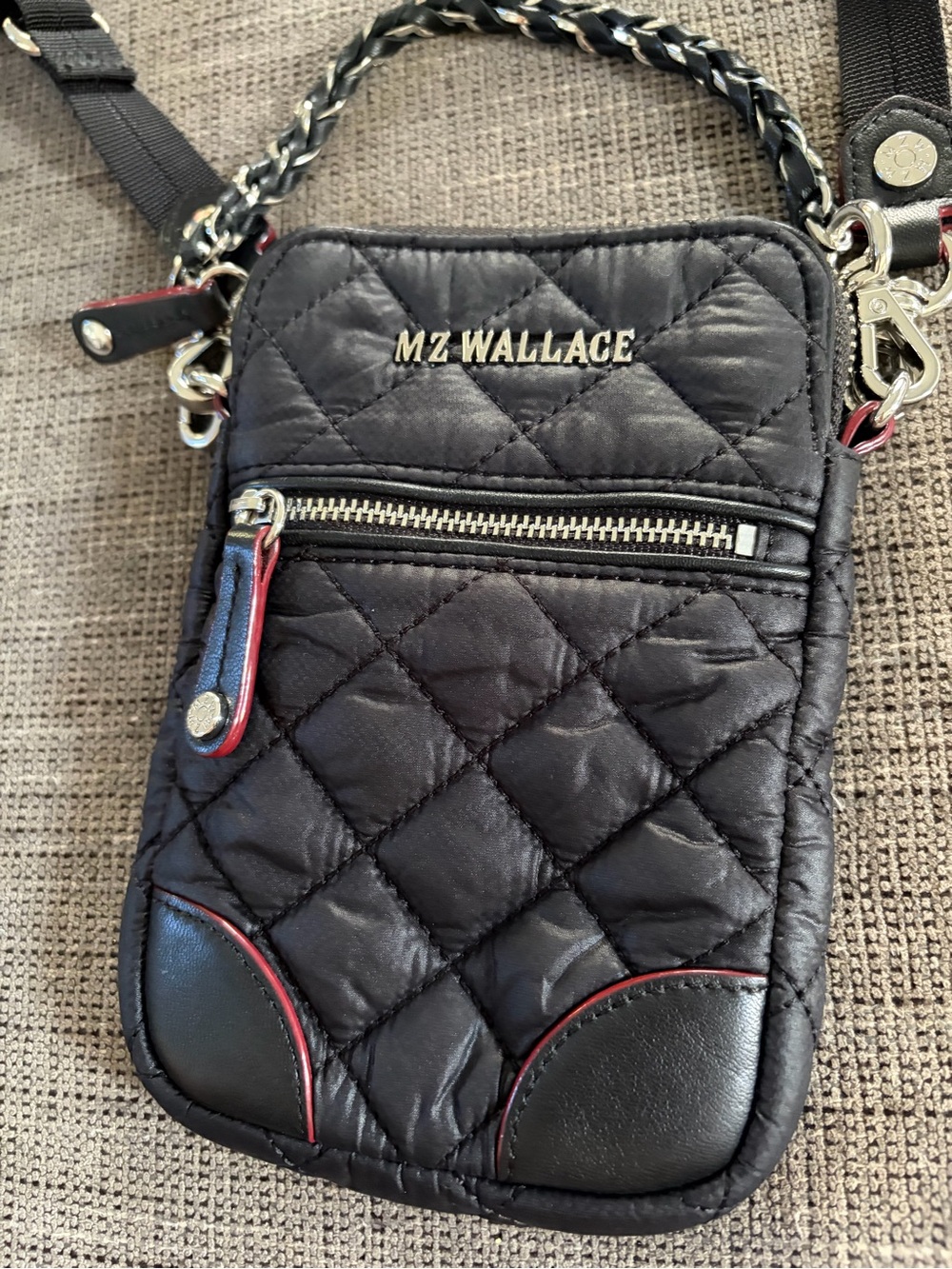 MZ Wallace Black Micro Crosby Nylon Quilted Crossbody - Picture 2 of 6